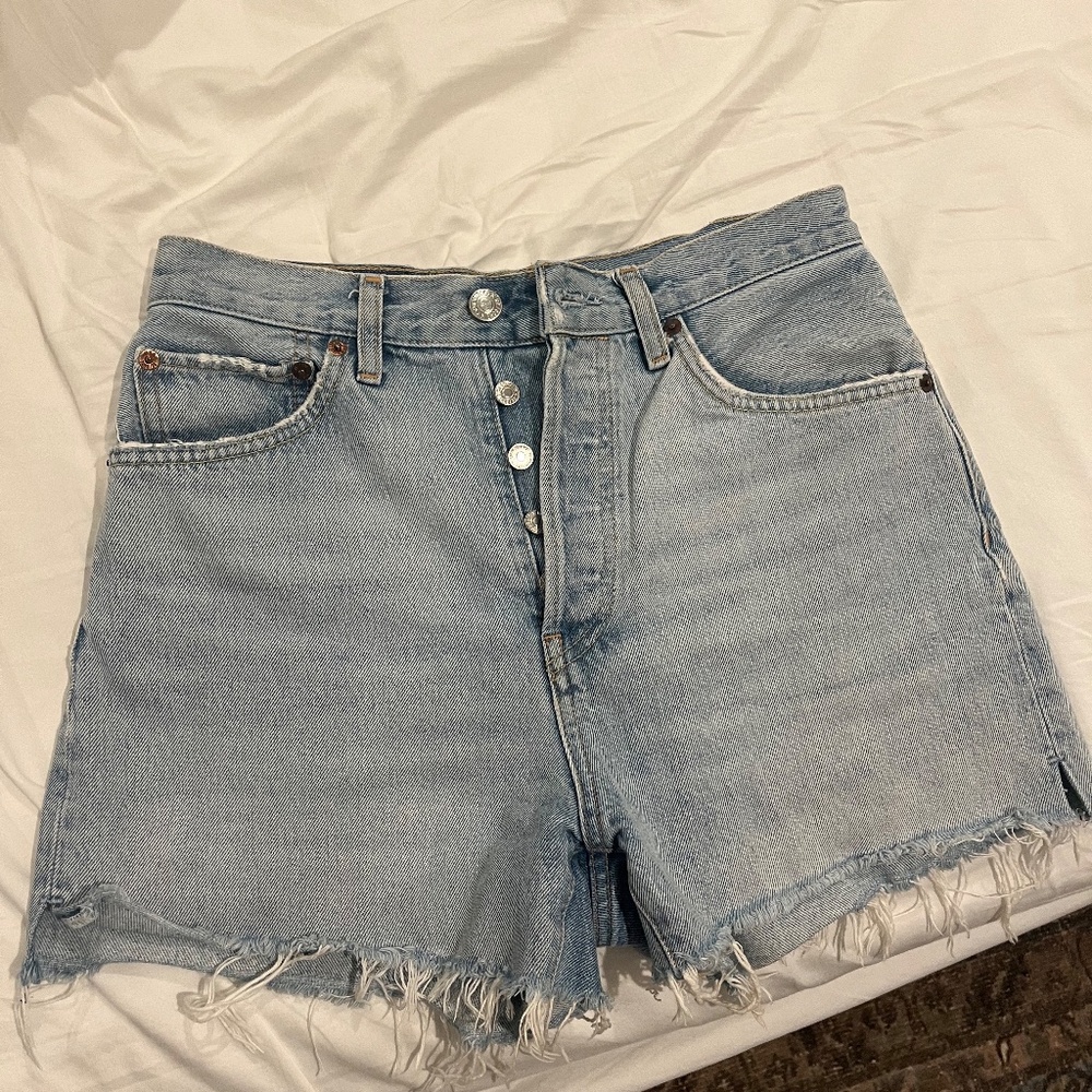 Re/done 50S Cutoff Jean Shorts